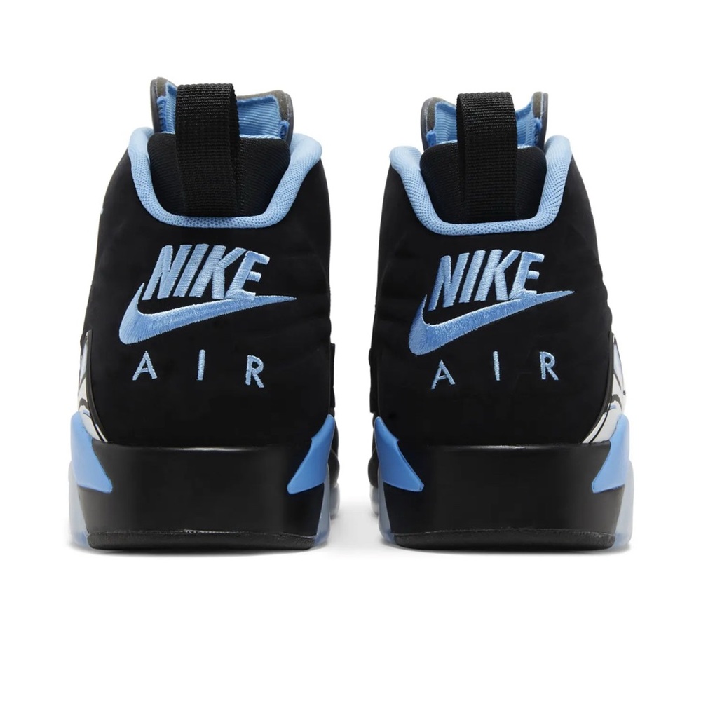 Nike Air High-Top Black and Light Blue Sneakers